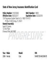 new jersey manufacturers insurance id number.